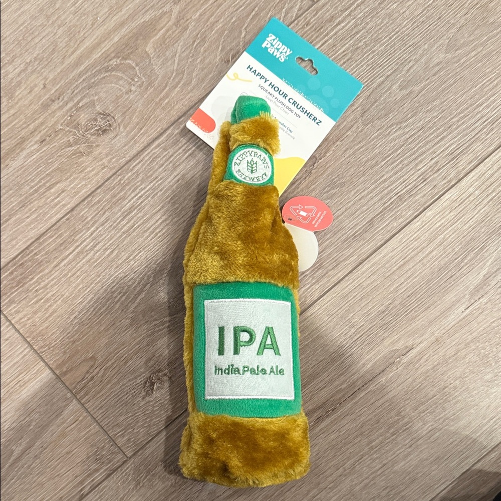 Happy Hour Crusherz IPA Squeaky Plush Toy